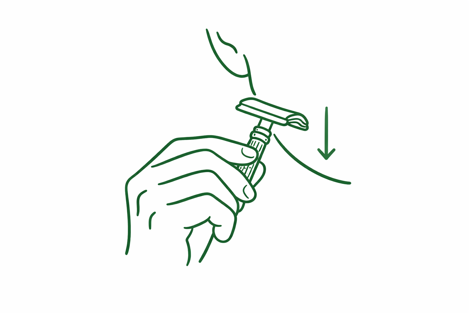 Justera skum med vatten