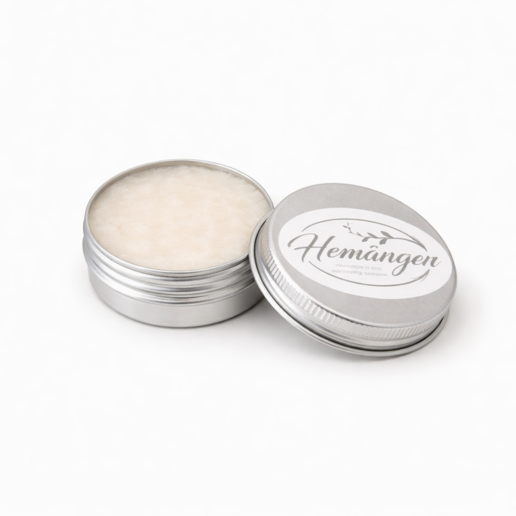 Ängsmedens raktvål – Frostbris, handgjord raktvål i burk